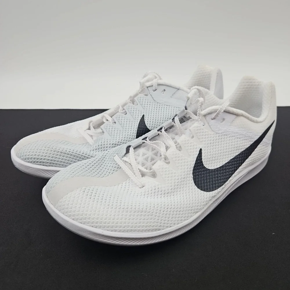 Nike Zoom Rival Distance Track Spikes‎ Shoes White Men's Size 11 DC8725-100
